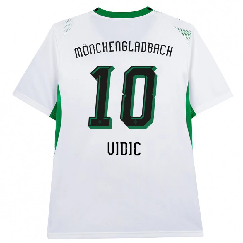 Danxen Män Nico Vidic #10 Vit Svart Grön Hemmatröja Matchtröjor 2026/27 Tröjor T-Tröja