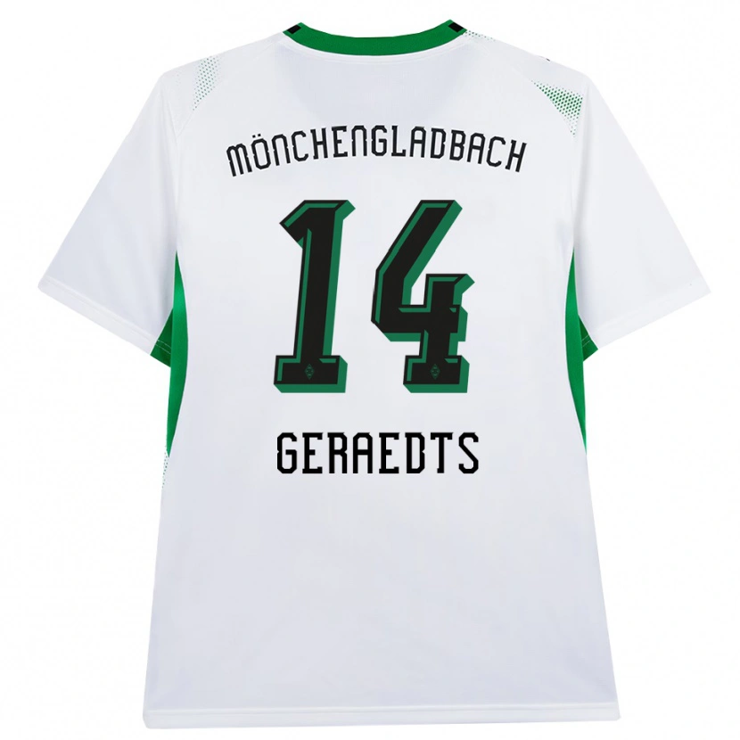 Danxen Män Kelsey Geraedts #14 Vit Svart Grön Hemmatröja Matchtröjor 2026/27 Tröjor T-Tröja
