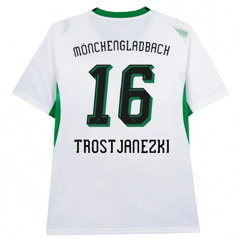 Danxen Män Noel Trostjanezki #16 Vit Svart Grön Hemmatröja Matchtröjor 2026/27 Tröjor T-Tröja