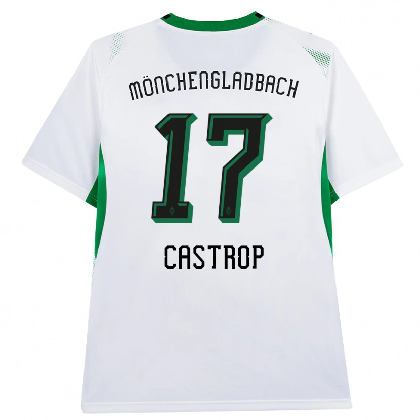 Danxen Män Jens Castrop #17 Vit Svart Grön Hemmatröja Matchtröjor 2026/27 Tröjor T-Tröja