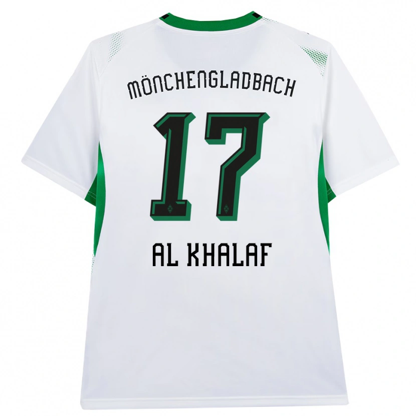 Danxen Män Abdul Al-Khalaf #17 Vit Svart Grön Hemmatröja Matchtröjor 2026/27 Tröjor T-Tröja
