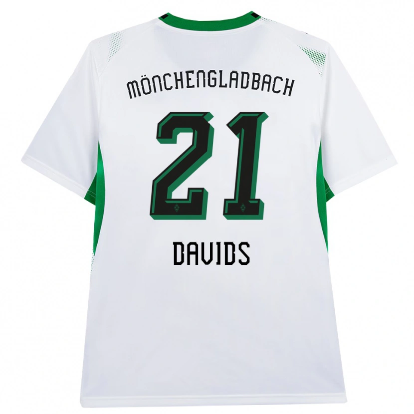Danxen Män Leander Davids #21 Vit Svart Grön Hemmatröja Matchtröjor 2026/27 Tröjor T-Tröja