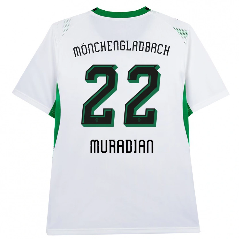 Danxen Män Artem Muradyan #22 Vit Svart Grön Hemmatröja Matchtröjor 2026/27 Tröjor T-Tröja