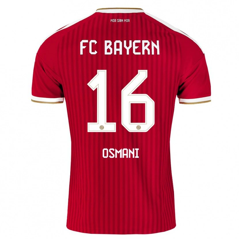 Danxen Män Erblin Osmani #16 Röd Vit Blå Hemmatröja Matchtröjor 2026/27 Tröjor T-Tröja