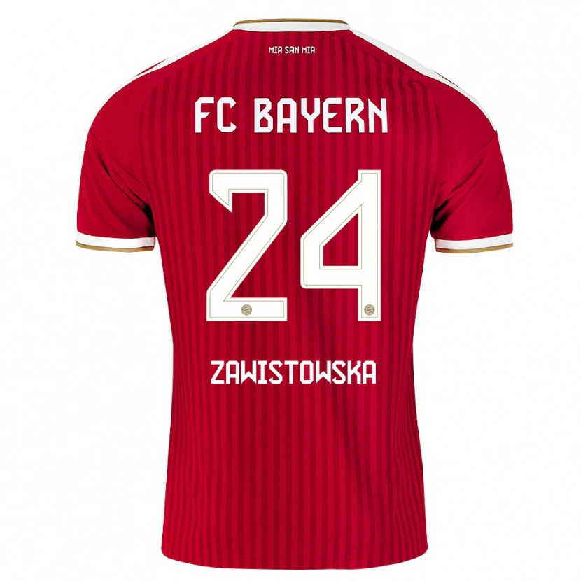Danxen Män Weronika Zawistowska #24 Röd Vit Blå Hemmatröja Matchtröjor 2026/27 Tröjor T-Tröja