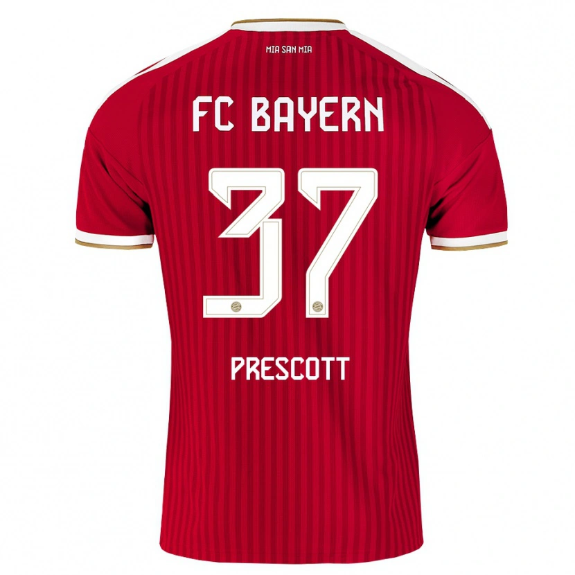 Danxen Män Leonard Prescott #37 Röd Vit Blå Hemmatröja Matchtröjor 2026/27 Tröjor T-Tröja