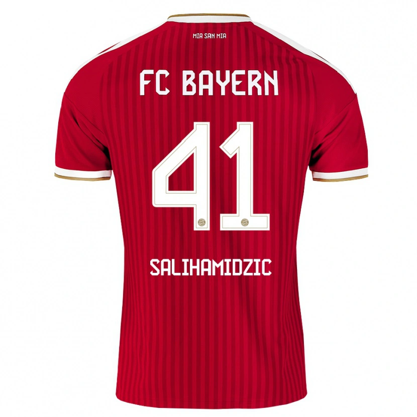 Danxen Män Nick Salihamidzic #41 Röd Vit Blå Hemmatröja Matchtröjor 2026/27 Tröjor T-Tröja