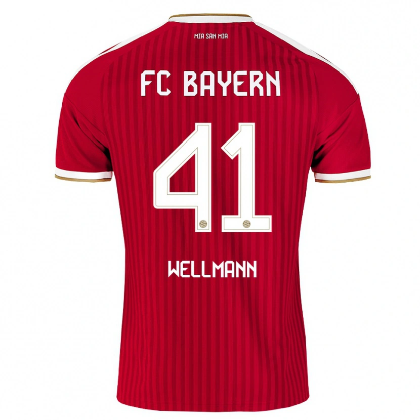 Danxen Män Anna Wellmann #41 Röd Vit Blå Hemmatröja Matchtröjor 2026/27 Tröjor T-Tröja