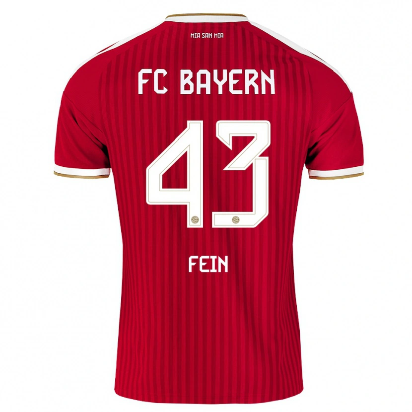 Danxen Män Adrian Fein #43 Röd Vit Blå Hemmatröja Matchtröjor 2026/27 Tröjor T-Tröja