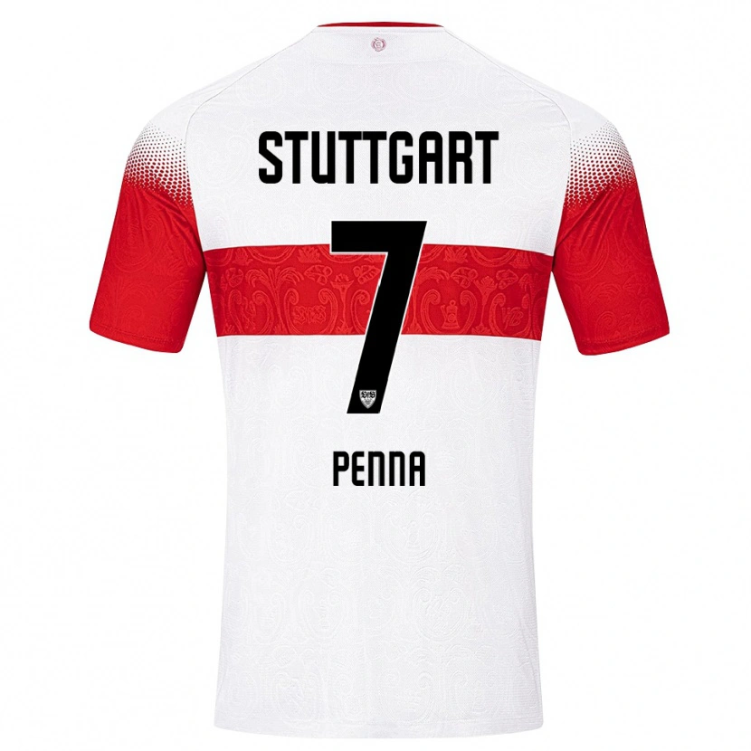 Danxen Män Lauri Penna #7 Vit Röd Gul Hemmatröja Matchtröjor 2026/27 Tröjor T-Tröja