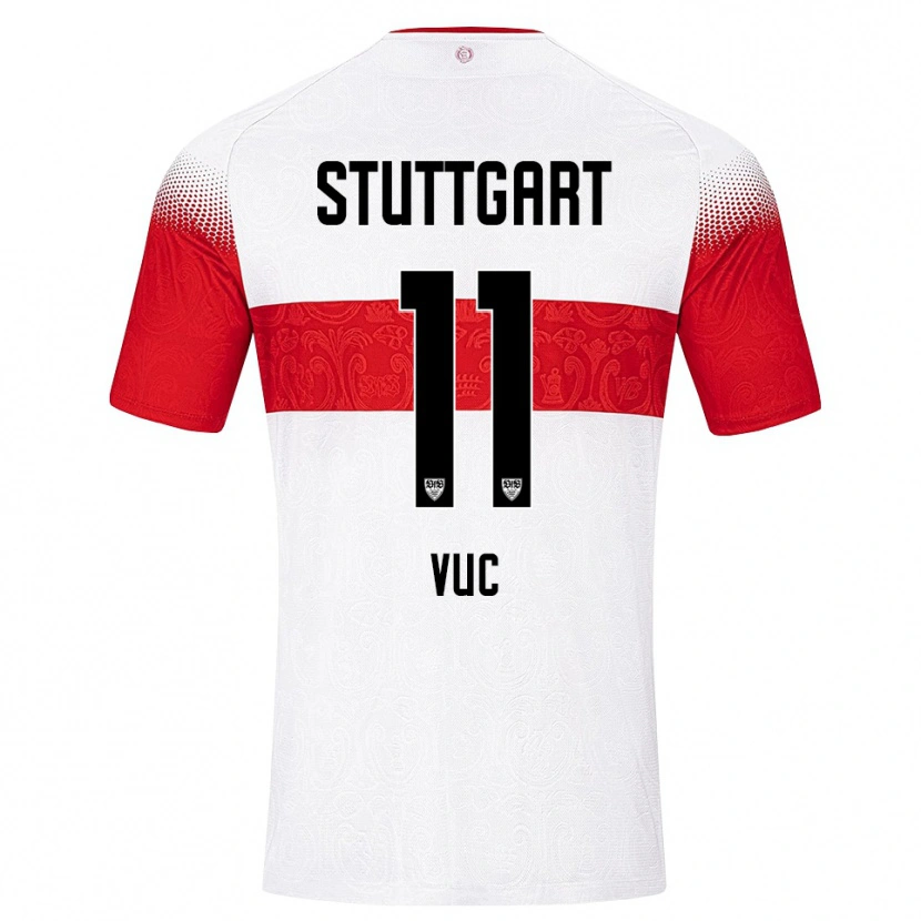 Danxen Män Patrick Vuc #11 Vit Röd Gul Hemmatröja Matchtröjor 2026/27 Tröjor T-Tröja
