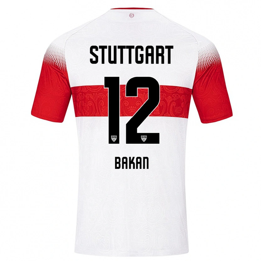 Danxen Män Eren Bakan #12 Vit Röd Gul Hemmatröja Matchtröjor 2026/27 Tröjor T-Tröja