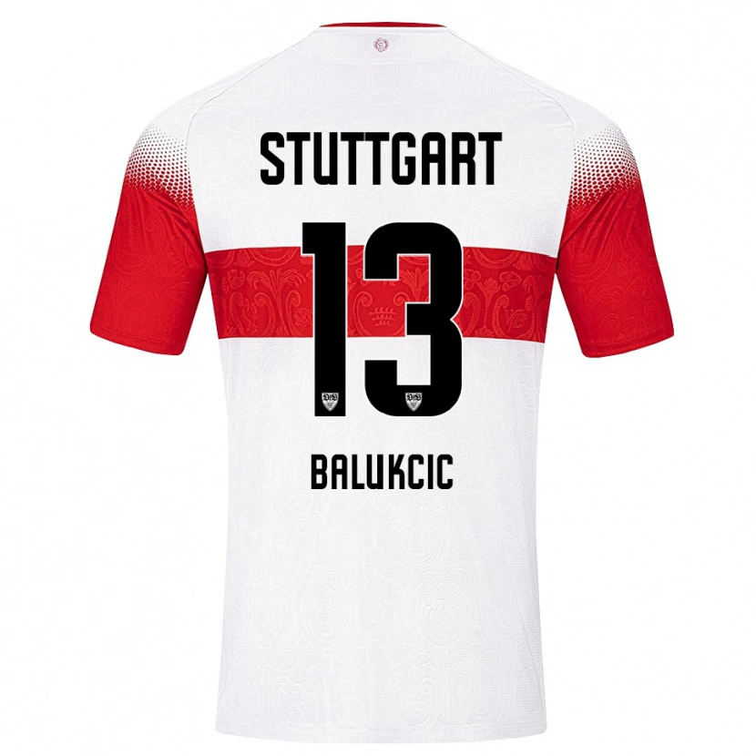 Danxen Män David Balukcic #13 Vit Röd Gul Hemmatröja Matchtröjor 2026/27 Tröjor T-Tröja