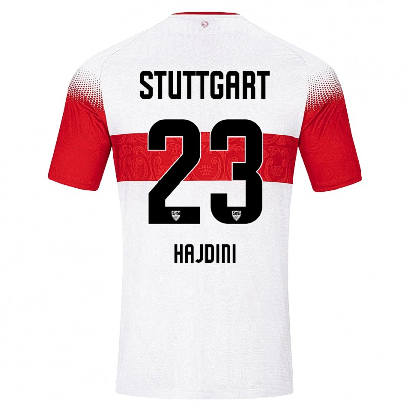 Danxen Män Deli Hajdini #23 Vit Röd Gul Hemmatröja Matchtröjor 2026/27 Tröjor T-Tröja