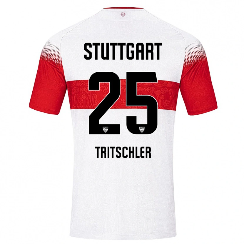 Danxen Män David Tritschler #25 Vit Röd Gul Hemmatröja Matchtröjor 2026/27 Tröjor T-Tröja