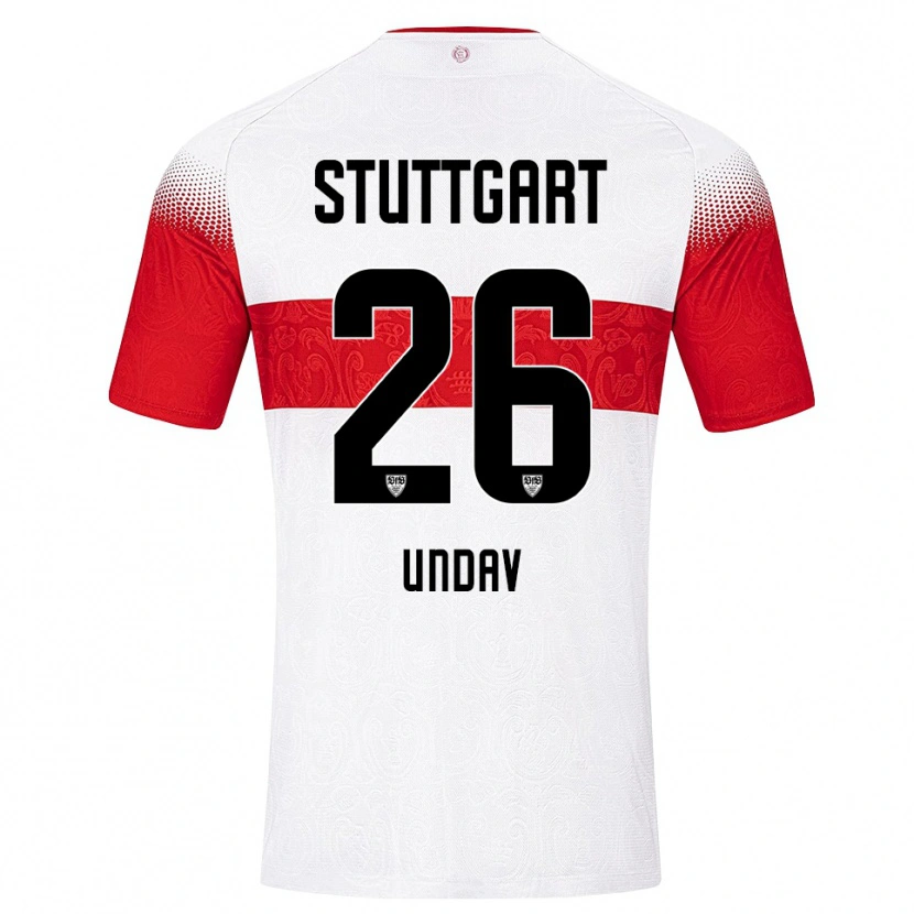 Danxen Män Deniz Undav #26 Vit Röd Gul Hemmatröja Matchtröjor 2026/27 Tröjor T-Tröja
