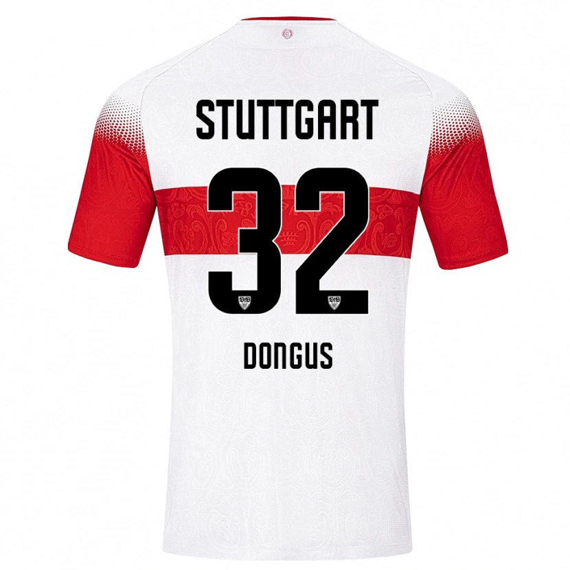 Danxen Män Tamar Dongus #32 Vit Röd Gul Hemmatröja Matchtröjor 2026/27 Tröjor T-Tröja