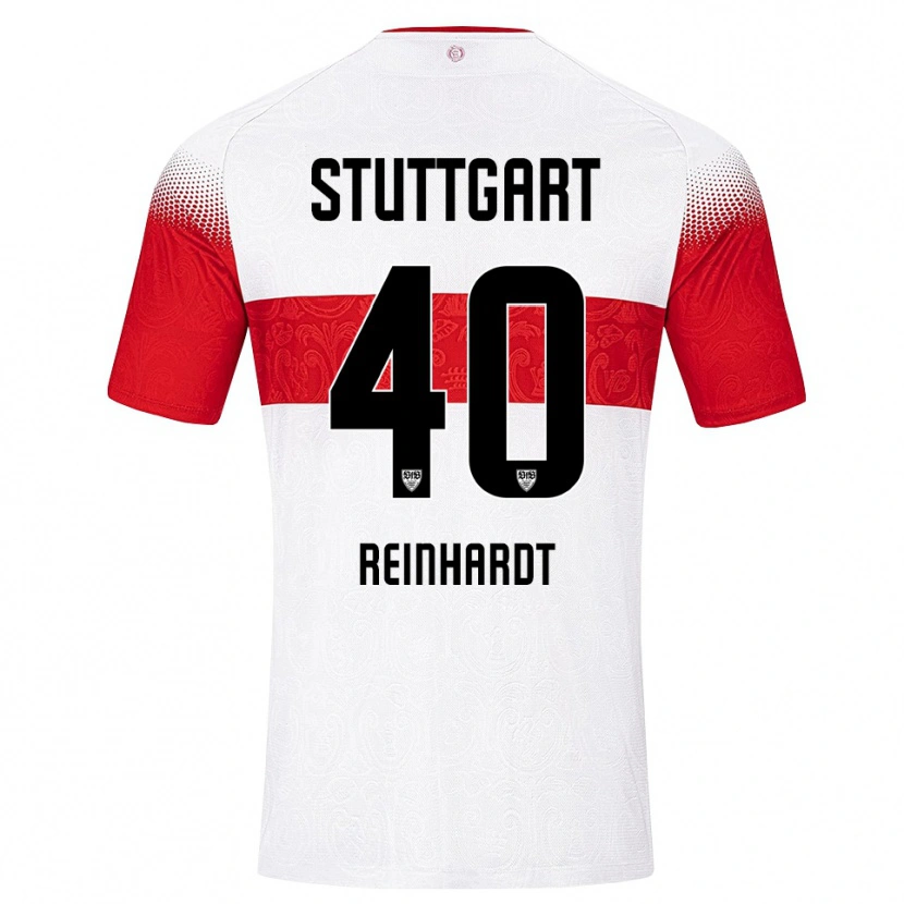 Danxen Män Peter Reinhardt #40 Vit Röd Gul Hemmatröja Matchtröjor 2026/27 Tröjor T-Tröja