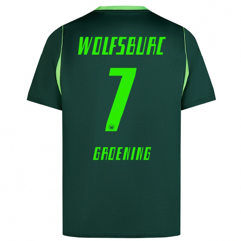 Danxen Män Aaron Groening #7 Mörkgrön Vit Hemmatröja Matchtröjor 2026/27 Tröjor T-Tröja