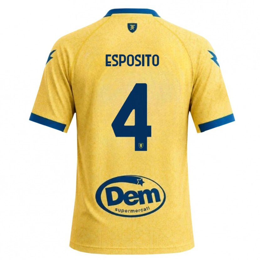 Danxen Män Valerio Esposito #4 Khakisvart Blå Hemmatröja Matchtröjor 2026/27 Tröjor T-Tröja