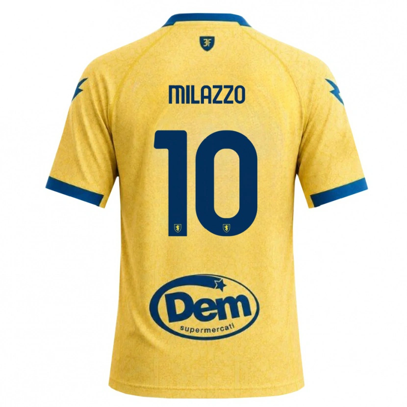 Danxen Män Simone Milazzo #10 Khakisvart Blå Hemmatröja Matchtröjor 2026/27 Tröjor T-Tröja