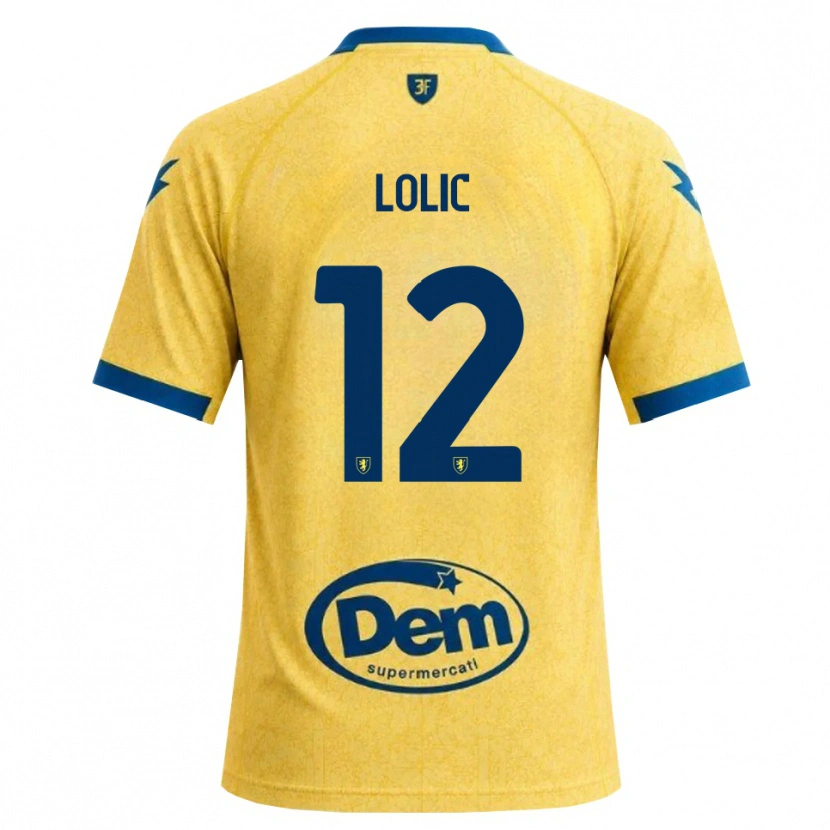 Danxen Män Eldin Lolic #12 Khakisvart Blå Hemmatröja Matchtröjor 2026/27 Tröjor T-Tröja
