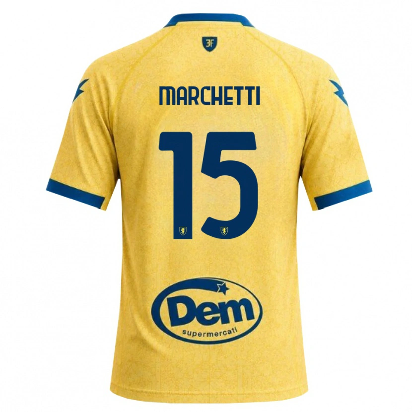 Danxen Män Matteo Marchetti #15 Khakisvart Blå Hemmatröja Matchtröjor 2026/27 Tröjor T-Tröja