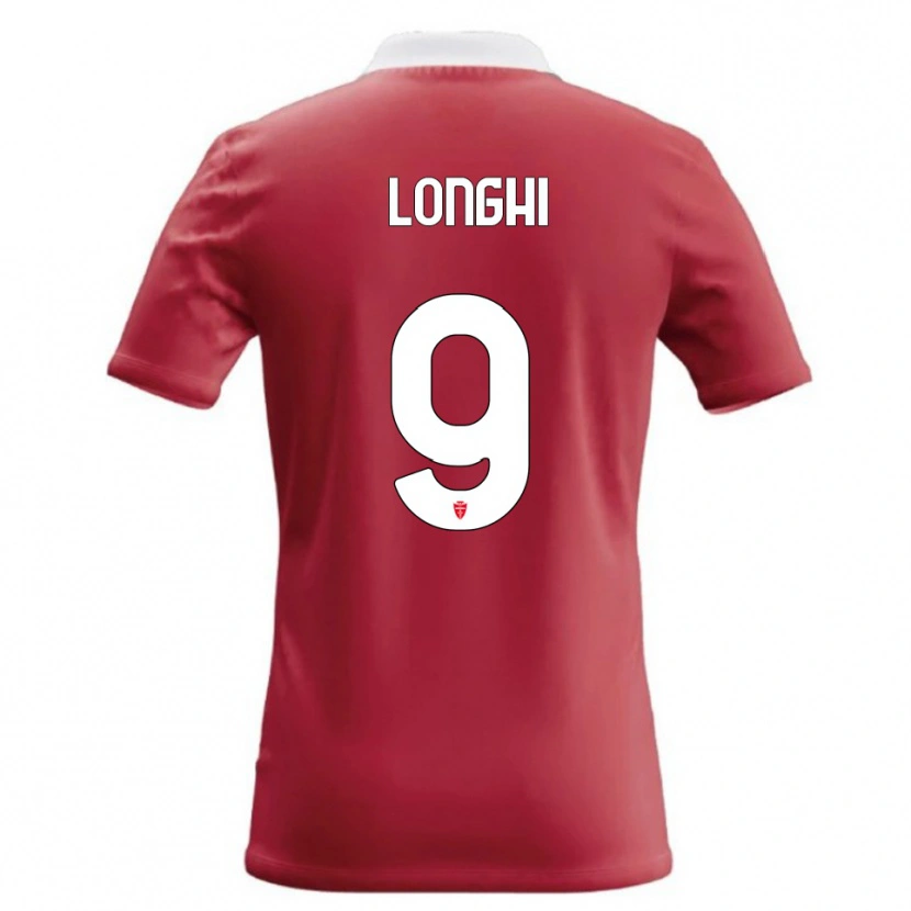 Danxen Män Jordan Longhi #9 Röd Vit Hemmatröja Matchtröjor 2026/27 Tröjor T-Tröja