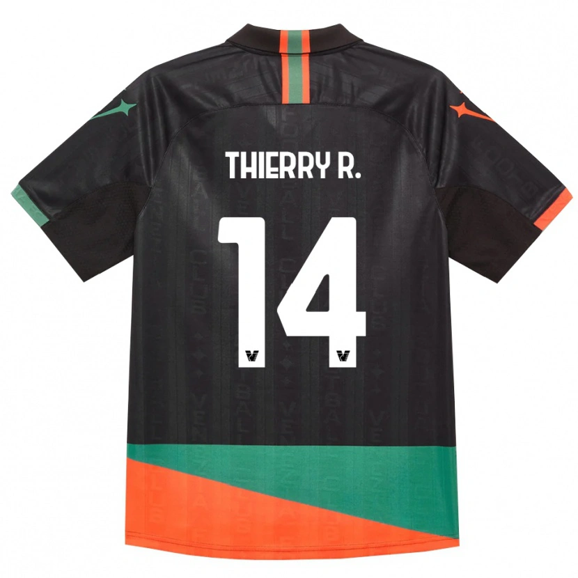 Danxen Män Thierry Correia #14 Svart Orange Grön Hemmatröja Matchtröjor 2026/27 Tröjor T-Tröja