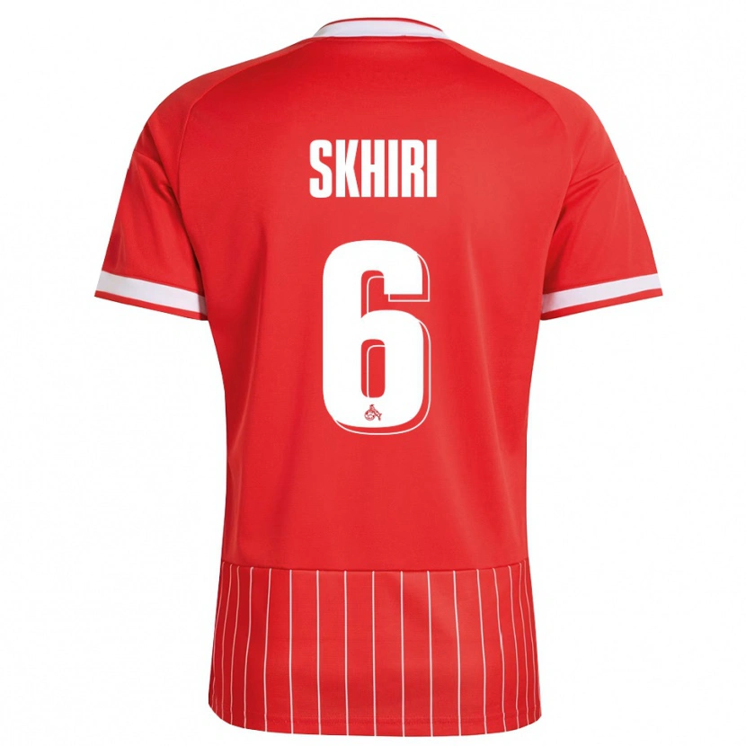 Danxen Män Ellyes Skhiri #6 Röd Vit Grön Bortatröja Matchtröjor 2026/27 Tröjor T-Tröja