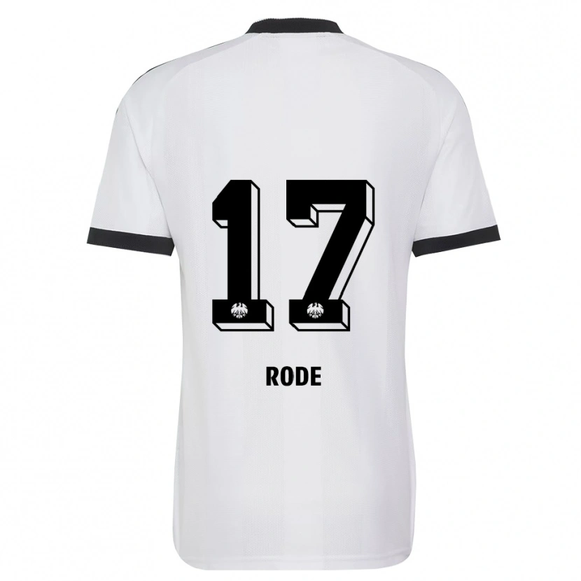 Danxen Män Sebastian Rode #17 Svart Vit Bortatröja Matchtröjor 2026/27 Tröjor T-Tröja