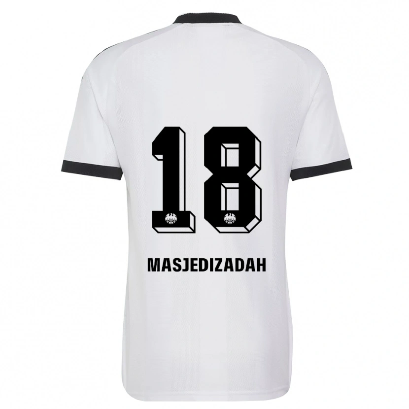 Danxen Män Abolfazl Masjedizadah #18 Svart Vit Bortatröja Matchtröjor 2026/27 Tröjor T-Tröja