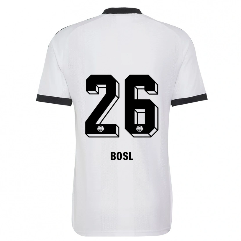 Danxen Män Cara Bosl #26 Svart Vit Bortatröja Matchtröjor 2026/27 Tröjor T-Tröja