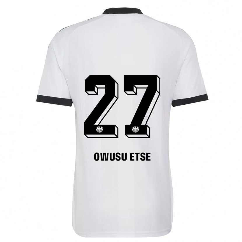Danxen Män Collin Owusu Etse #27 Svart Vit Bortatröja Matchtröjor 2026/27 Tröjor T-Tröja