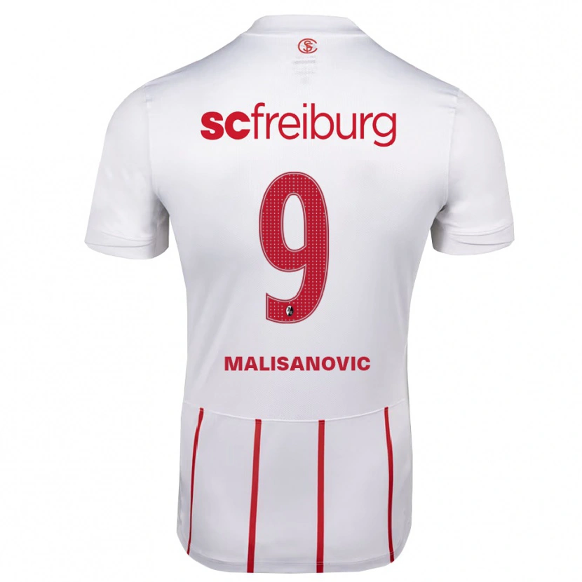 Danxen Män Darko Malisanovic #9 Vit Röd Gul Bortatröja Matchtröjor 2026/27 Tröjor T-Tröja