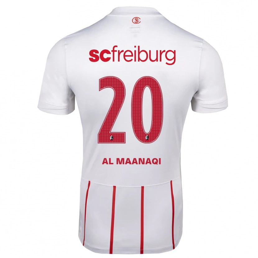 Danxen Män Jawad Al Maanaqi #20 Vit Röd Gul Bortatröja Matchtröjor 2026/27 Tröjor T-Tröja
