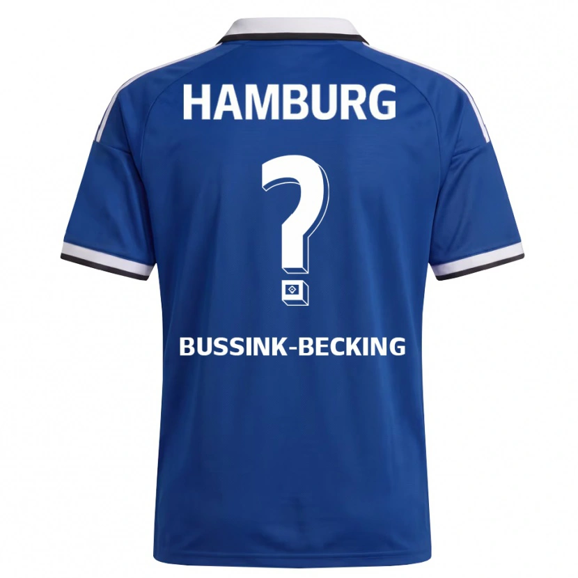 Danxen Män Piet-Luis Bussink-Becking #0 Vit Blå Bortatröja Matchtröjor 2026/27 Tröjor T-Tröja