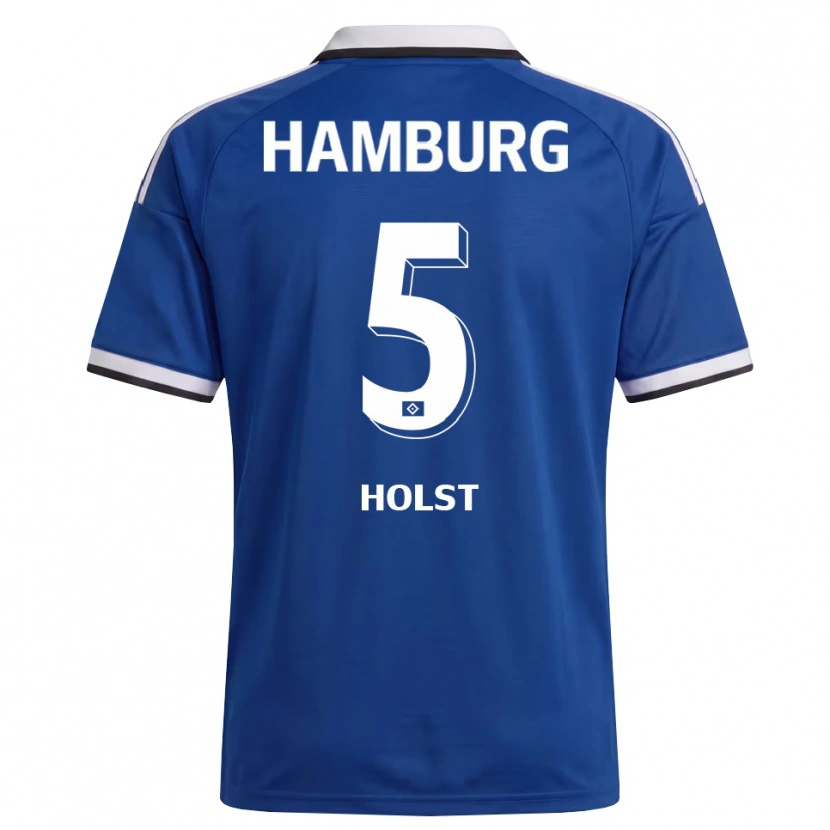 Danxen Män Evelyn Holst #5 Vit Blå Bortatröja Matchtröjor 2026/27 Tröjor T-Tröja