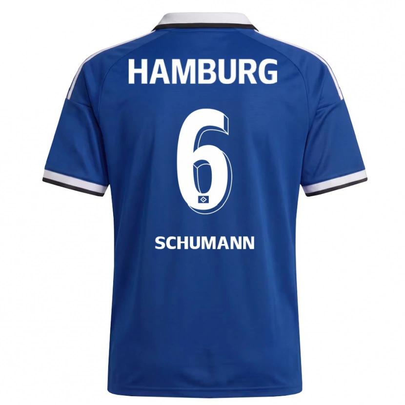 Danxen Män Henri Schümann #6 Vit Blå Bortatröja Matchtröjor 2026/27 Tröjor T-Tröja