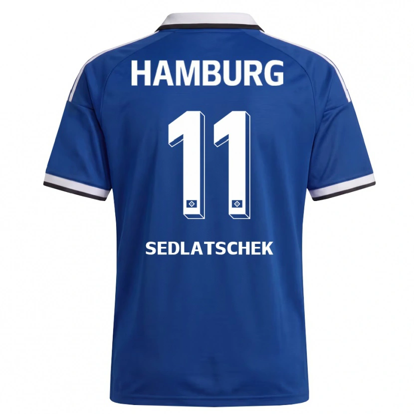 Danxen Män Thierry Sedlatschek #11 Vit Blå Bortatröja Matchtröjor 2026/27 Tröjor T-Tröja