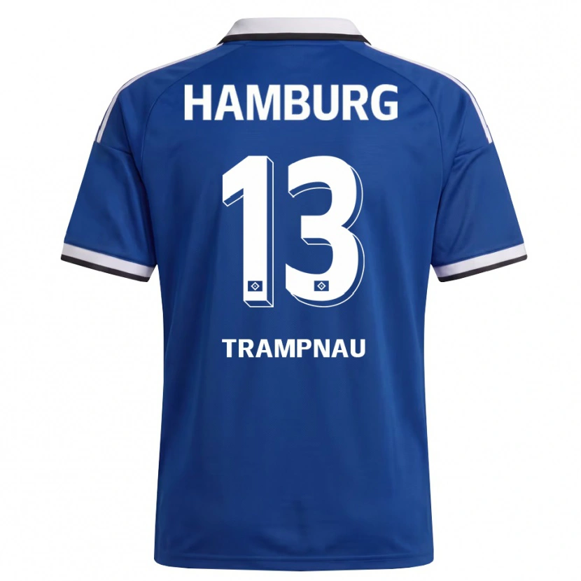 Danxen Män Hannes Trampnau #13 Vit Blå Bortatröja Matchtröjor 2026/27 Tröjor T-Tröja