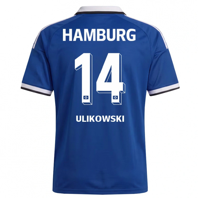 Danxen Män Felix Ulikowski #14 Vit Blå Bortatröja Matchtröjor 2026/27 Tröjor T-Tröja
