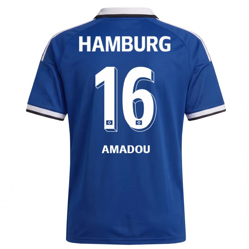 Danxen Män Radin Amadou #16 Vit Blå Bortatröja Matchtröjor 2026/27 Tröjor T-Tröja
