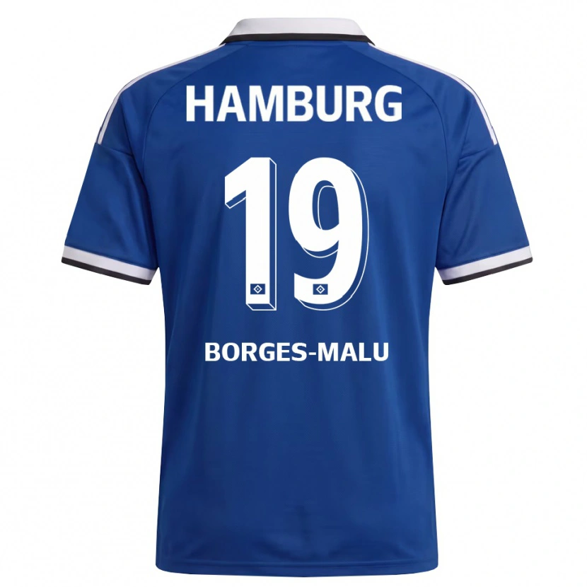 Danxen Män Louis Borges-Malu #19 Vit Blå Bortatröja Matchtröjor 2026/27 Tröjor T-Tröja