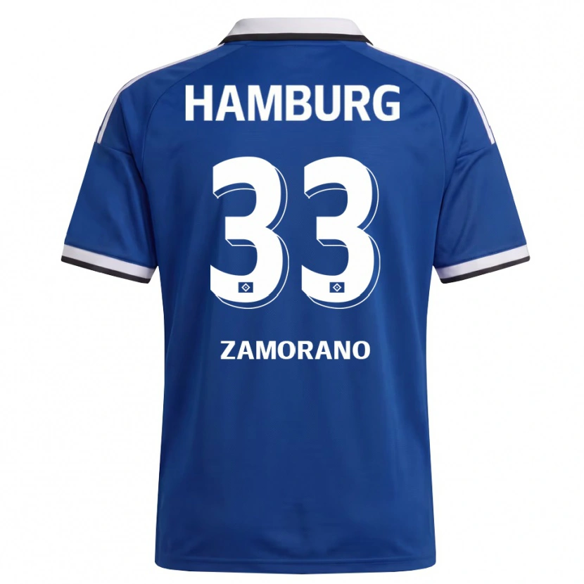 Danxen Män Jolina Zamorano #33 Vit Blå Bortatröja Matchtröjor 2026/27 Tröjor T-Tröja