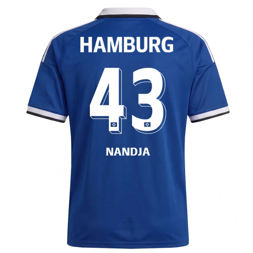 Danxen Män Shafiq Nandja #43 Vit Blå Bortatröja Matchtröjor 2026/27 Tröjor T-Tröja