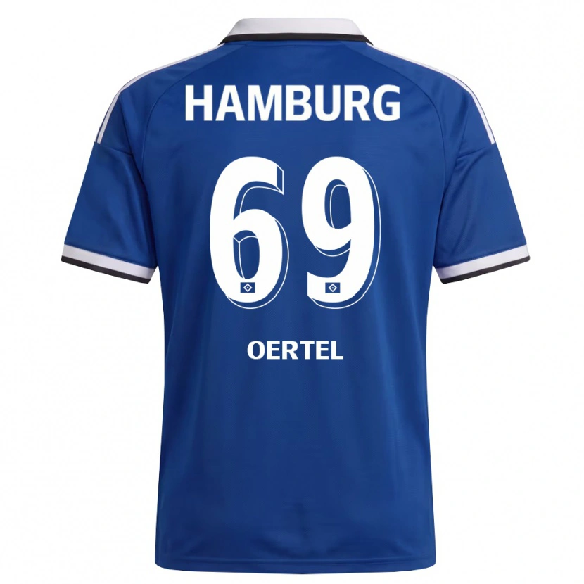 Danxen Män Jan Oertel #69 Vit Blå Bortatröja Matchtröjor 2026/27 Tröjor T-Tröja