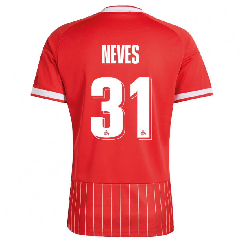 Danxen Män Gil Neves #31 Röd Vit Grön Bortatröja Matchtröjor 2026/27 Tröjor T-Tröja
