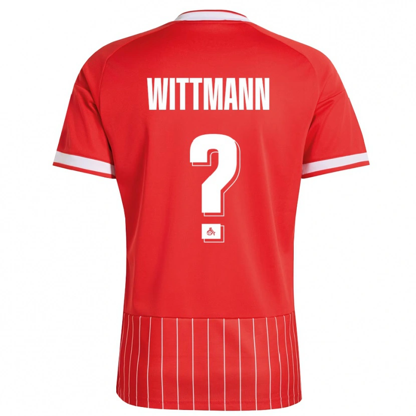 Danxen Män Eyk Wittmann #0 Röd Vit Grön Bortatröja Matchtröjor 2026/27 Tröjor T-Tröja
