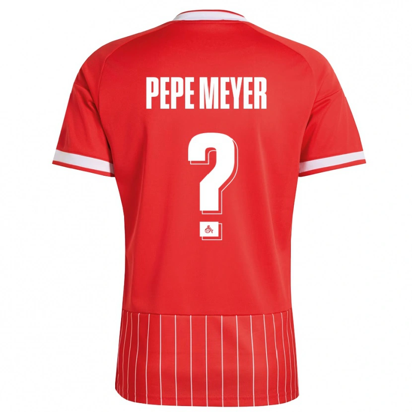 Danxen Män Joona Pepe Meyer #0 Röd Vit Grön Bortatröja Matchtröjor 2026/27 Tröjor T-Tröja